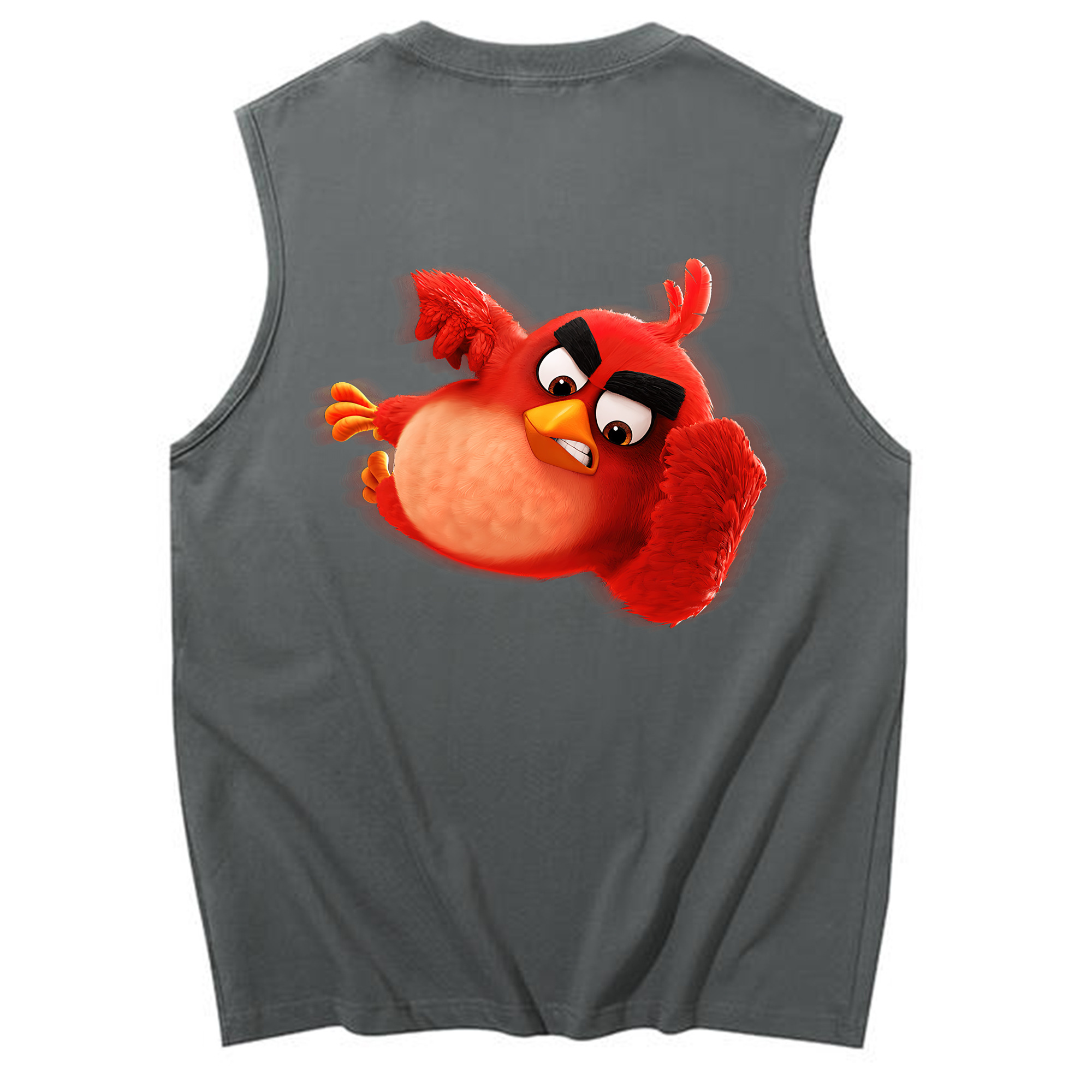 （画像用） Angry Birds アングリーバード コットン100％タンクトップ（背面プリント）